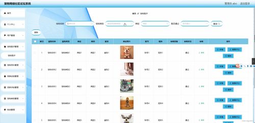 SpringBoot寵物網絡社區論壇系統設計與實現